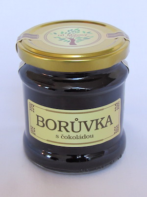 Borůvkový džem s čokoládou