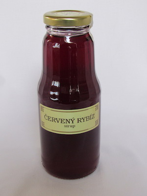 Červený rybíz sirup